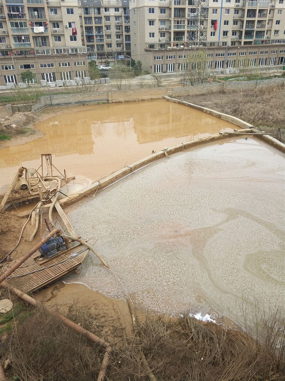 沿河沉淀池淤泥清理-厂区废水池淤泥清淤